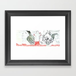 God leads his dear Children along Framed Art Print