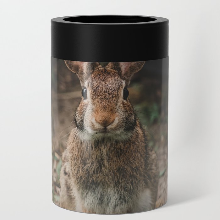Bunny Rabbit Portrait Can Cooler