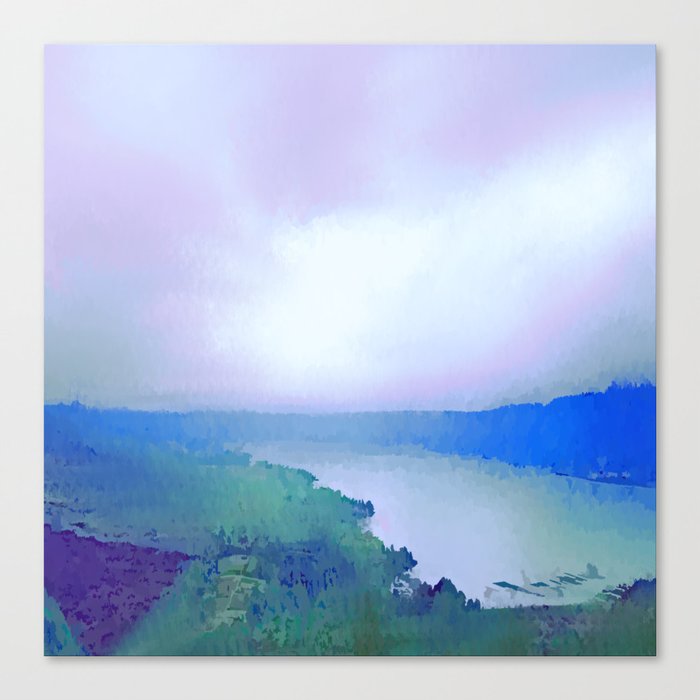 Mountain Pastel Sunrise Canvas Print