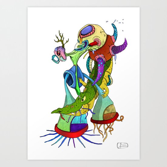 Crocodile tears collector Art Print