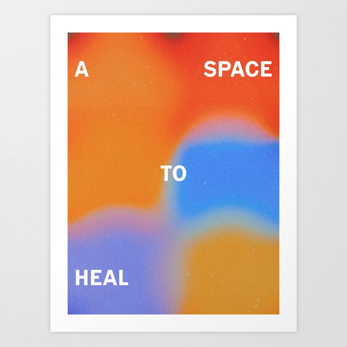A space to heal Art Print