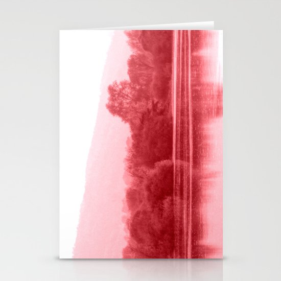 Raspberry Riverbank Stationery Cards