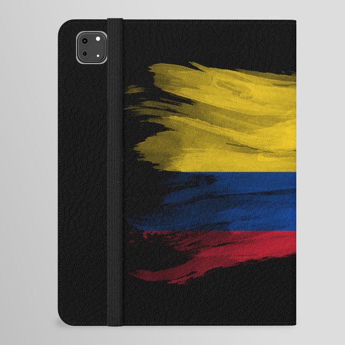 Colombia flag brush stroke, national flag iPad Folio Case