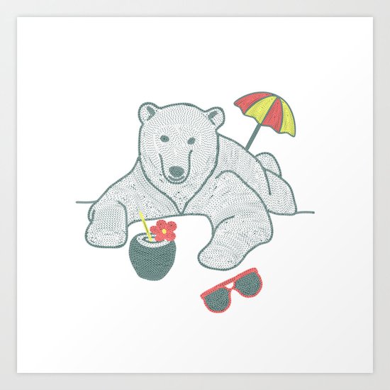 White Summer Art Print