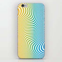 Twisty Stripes in Rainbow Colors. iPhone Skin