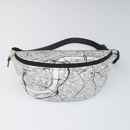 London White Map Fanny Pack