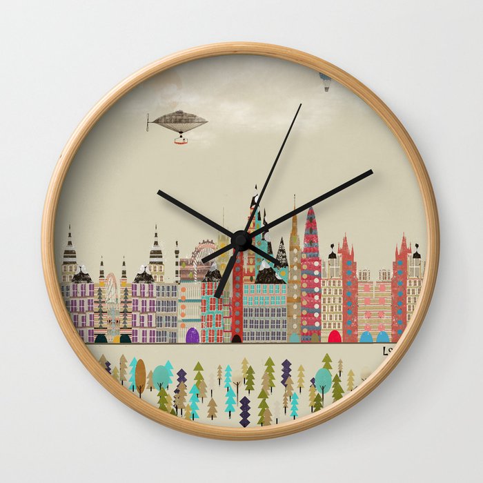 visit london england Wall Clock