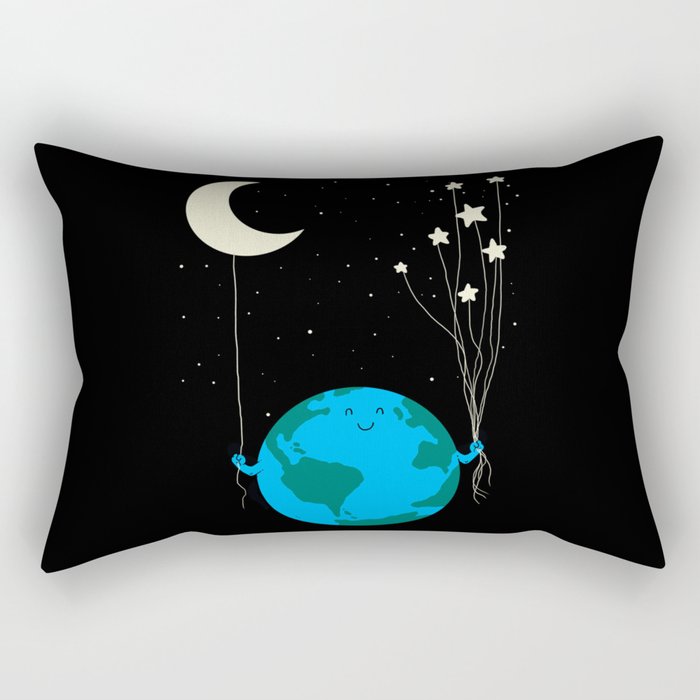 Under the moon and stars Rectangular Pillow