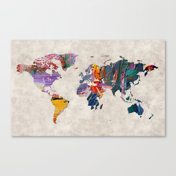 World Map 59 Canvas Print
