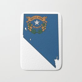Nevada Map with State Flag Bath Mat | Graphicdesign, Reno, Usa, Flags, State, Desert, Patriotic, Maps, Vegas, Nevada 