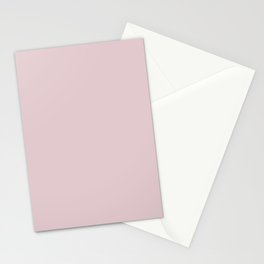 Pastel Pink-Purple Solid Color Pairs PPG Rose Cloud PPG1048-3 - All One Single Shade Hue Colour Stationery Card