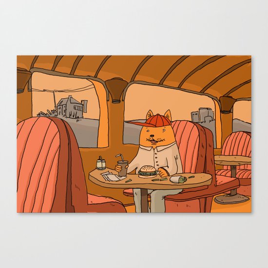 American Fast Food Canvas Print