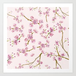 Hot asian girl in bathtub Asian Cherry Blossom Art
