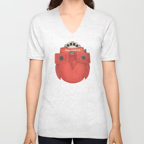 Owl-Master Unisex V-Neck