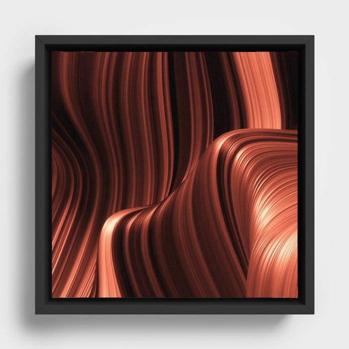 Terrain Abstract No1 Framed Canvas