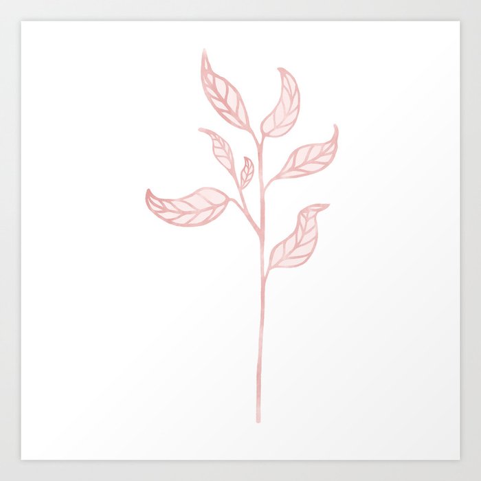 Leafy Branch IV Art Print