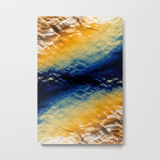 Tie-Dyed Waves Metal Print