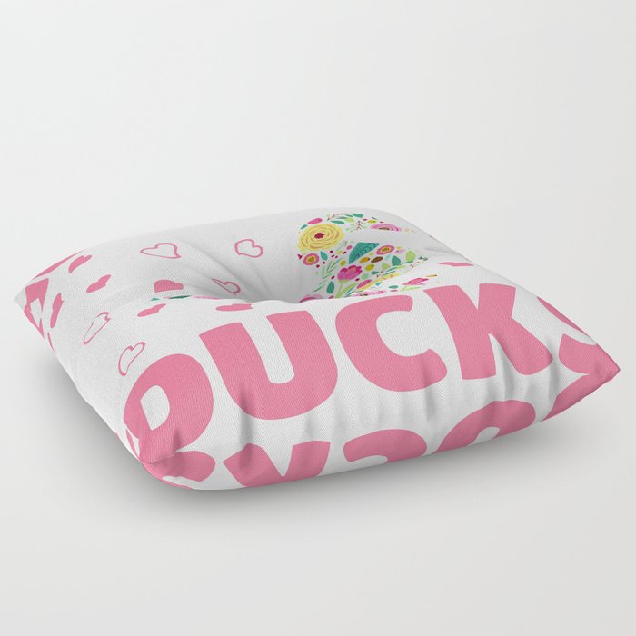 Just A Girl Who Loves Ducks Floor Pillow