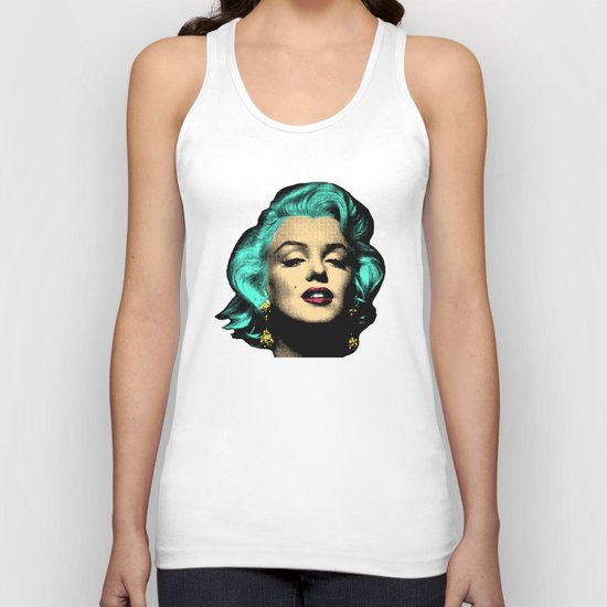 MARILYN BLUE Unisex Tank Top