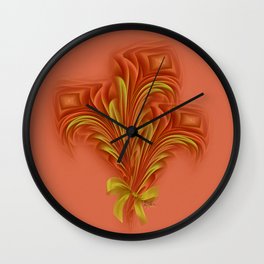 Color Meditation - Orange  Wall Clock