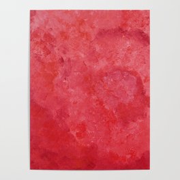 Red abstract one Poster