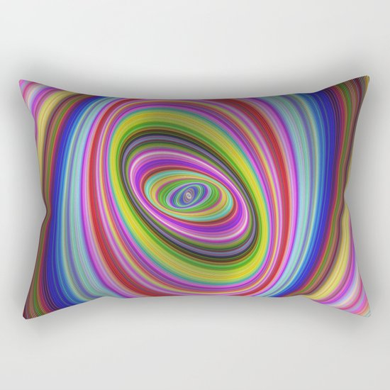Colorful hypnosis Rectangular Pillow