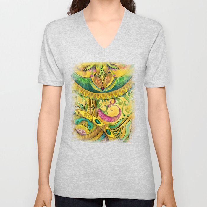 Baroque Organic  V Neck T Shirt