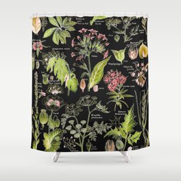 Adolphe Millot - Plantes dangereuses A (dangerous plants A) Shower Curtain