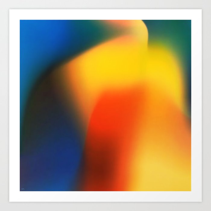 Over on Gradient. Art Print