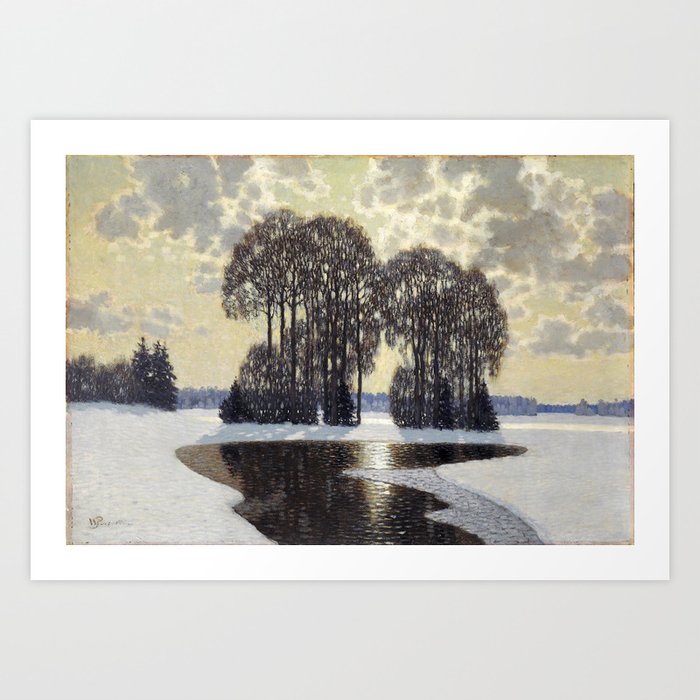 Winter by Vilhelms Purvītis - Latvian Lettish Fine Art - Purvitis Art Print