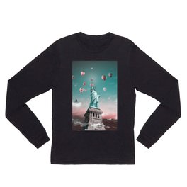 Statue of Liberty in sunset Long Sleeve T Shirt