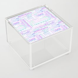 pale vaporwave ink marks hand-drawn collection Acrylic Box