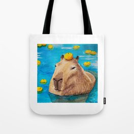 Orange you glad I made another Capybara Tote Bag