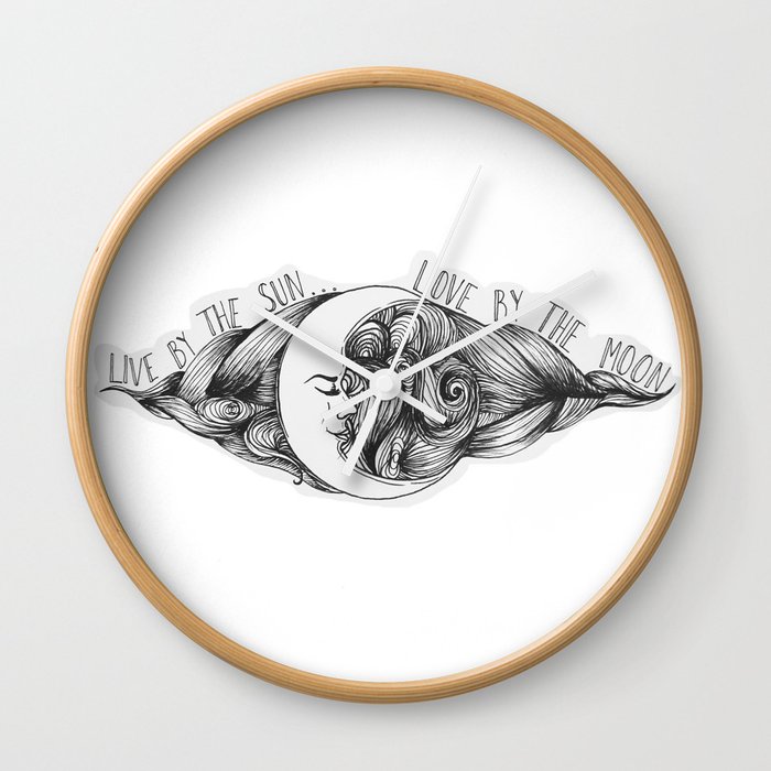 Live by the Sun, Love by the Moon Wall Clock