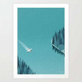 Landing on Lake (2016) Art Print
