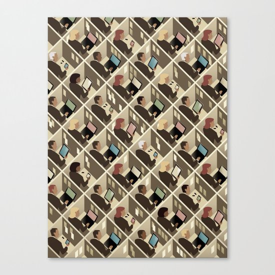 Cubicles Canvas Print