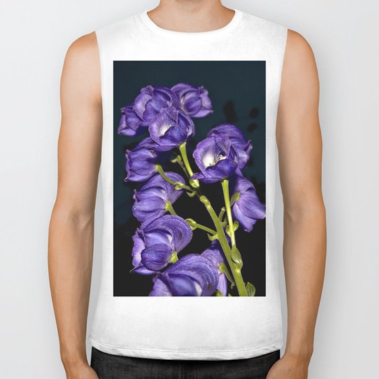 Dark Purple Elegance Biker Tank