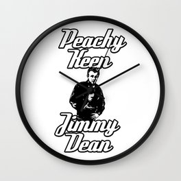 Peachy Keen Jimmy Dean Wall Clock | Movies & TV, Typography, Vintage, Black and White 