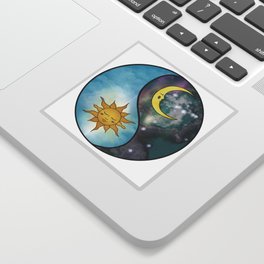 balance | yin yang | sun moon Sticker