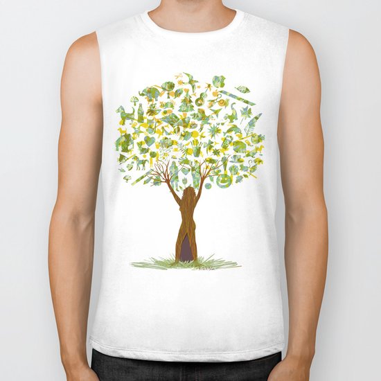 Life tree Biker Tank