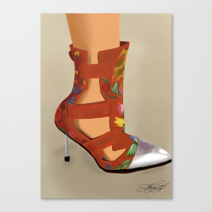 Red Boot Canvas Print
