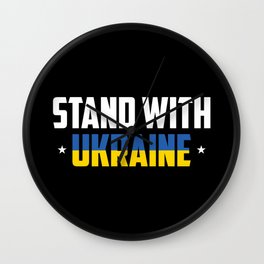 Stand With Ukraine Wall Clock
