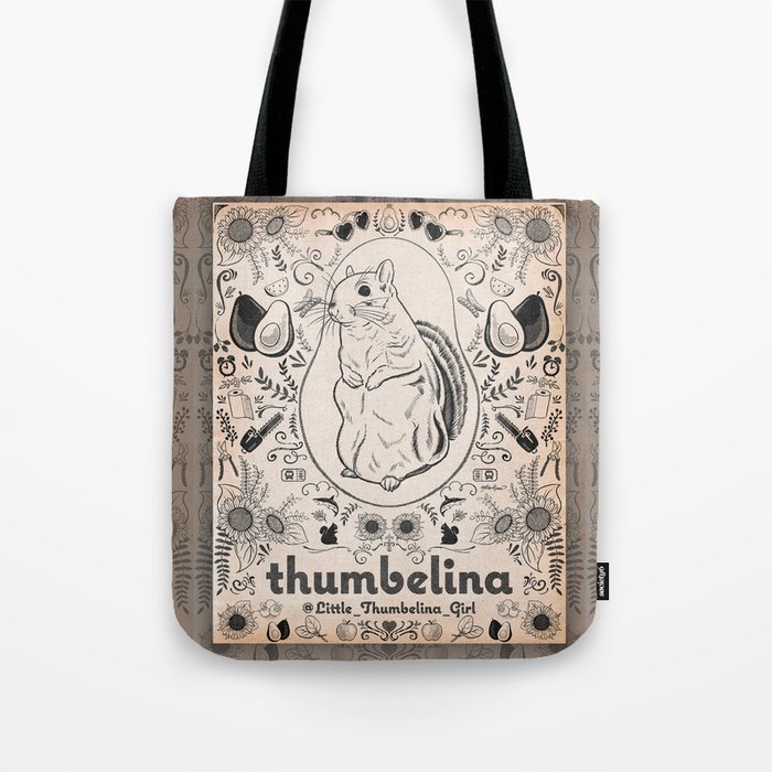 Little Thumbelina Girl: Thumb's Favorite Things Tote Bag