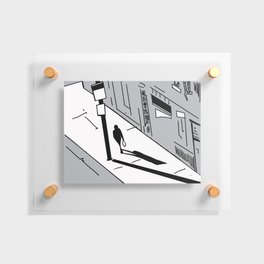 Sidewalk - Grey Floating Acrylic Print