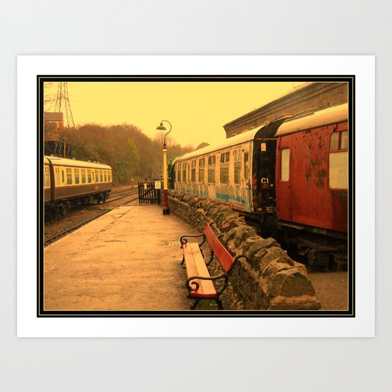 Steam Railway Memorabilia. Art Print