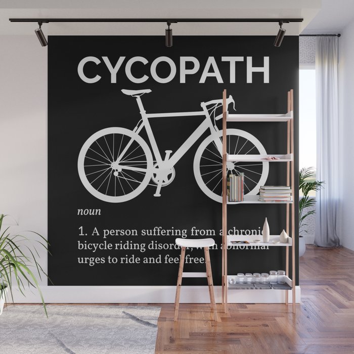 Cycopath Definition I - White Bike Wall Mural