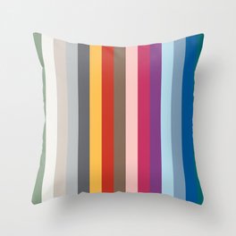 ALL THE COLORS OF NEW YORK FASHION WEEK SPRING - SUMMER 2022  Throw Pillow