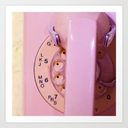 Pink Phone Art Print