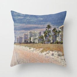 Marco Island Throw Pillows Society6