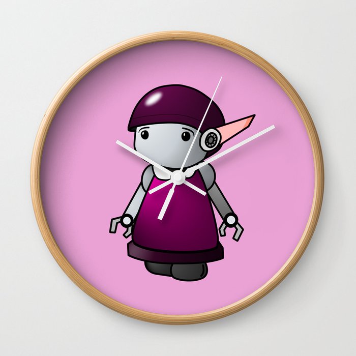 Robinette, the Robot girl Wall Clock